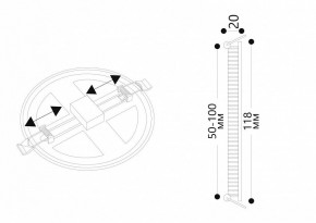 Встраиваемый светильник Arte Lamp Mesura A7972PL-1WH в Губкинском - gubkinskiy.mebel24.online | фото 5
