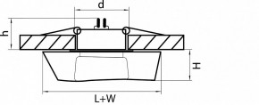 Встраиваемый светильник Lightstar Flutto 006430 в Губкинском - gubkinskiy.mebel24.online | фото 3