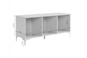 ЗЕФИР Гостиная К1 (белое дерево/белый муар) в Губкинском - gubkinskiy.mebel24.online | фото 4