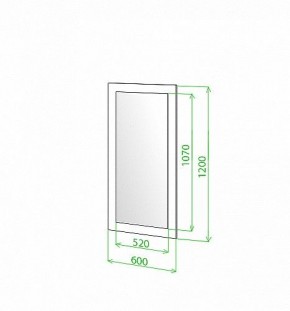 Зеркало настенное Toivo ЗР 120 в Губкинском - gubkinskiy.mebel24.online | фото 2